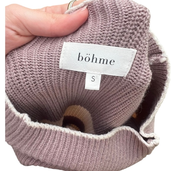 Bohme Knit Sweater / Soft purple, Cozy Small - Picture 3 of 4